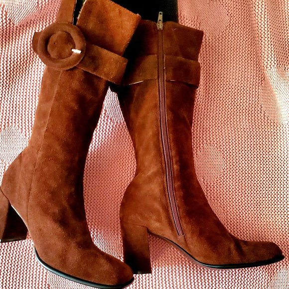 Steve Madden Shoes - Steve Madden Brown GOGO Boots  Size 10 Suede